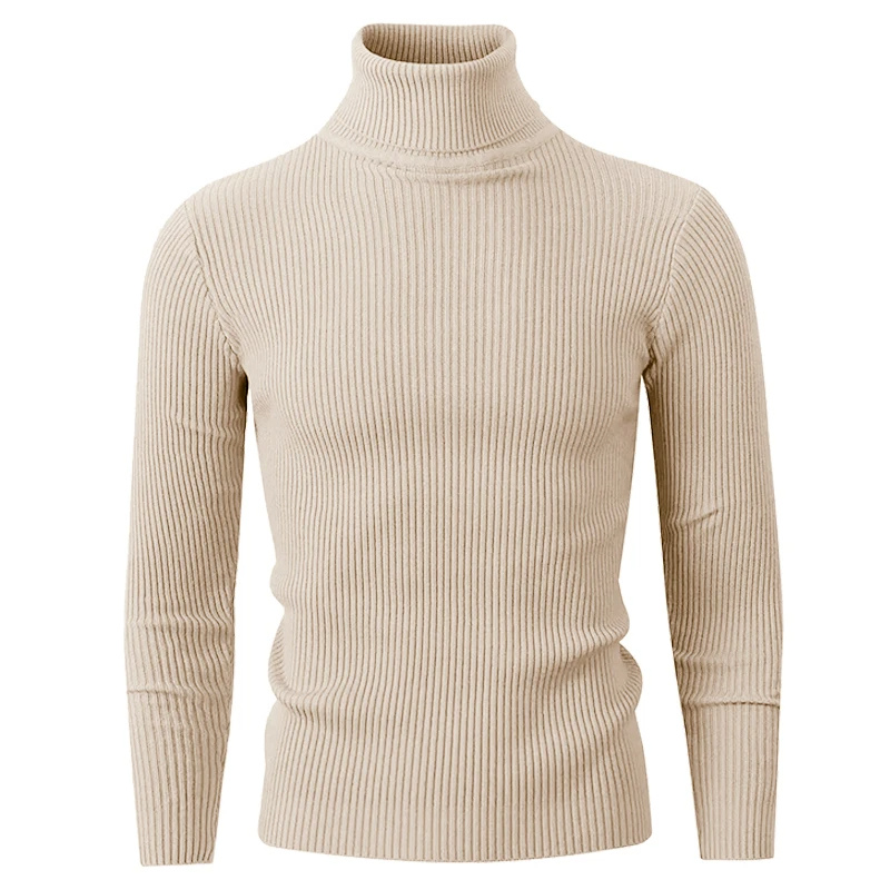 Turtleneck jumper men - Ribbed turtleneck jumper for style and warmth