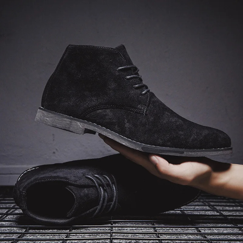 Suede chukka boots for men, Comfortable and stylish ankle boots