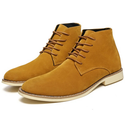 Stylish suede chukka boots for men, robust casual shoes