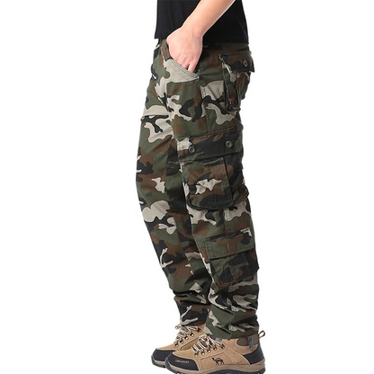 Cargo trousers for men - Military leisure trousers with pockets, robust quality