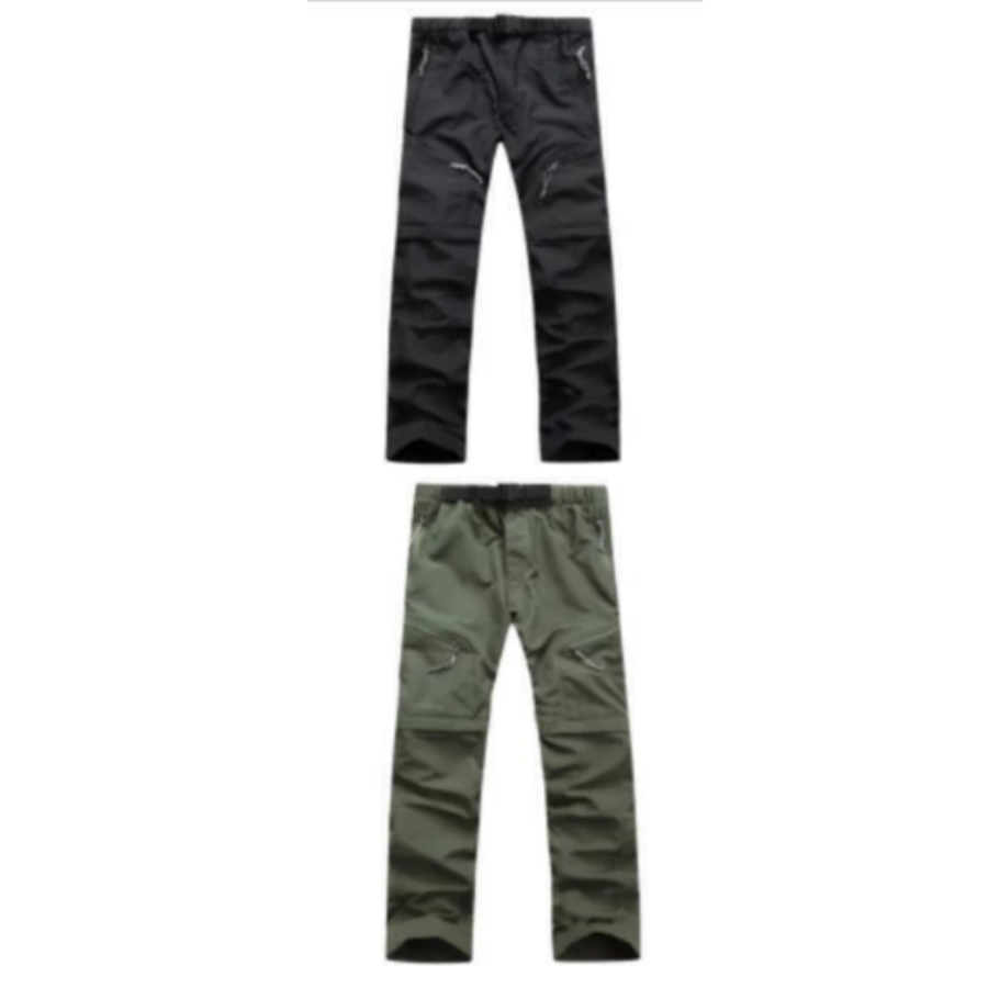 Cargo trousers men - Waterproof outdoor trousers with zip pockets, robust