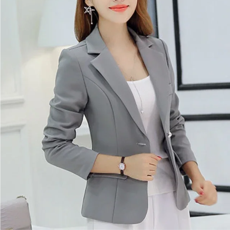 Elegant Ladies Blazer With Ankle Button Closure - Perfect For Office