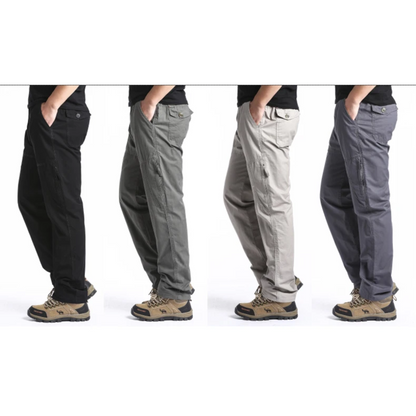 Cargo trousers men - Comfortable outdoor trousers with zip pockets, robust