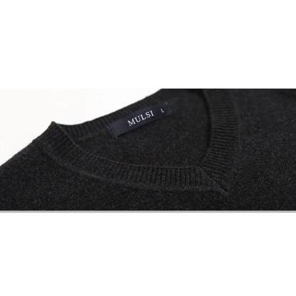 Elegant V-neck men's sweater for style-conscious men