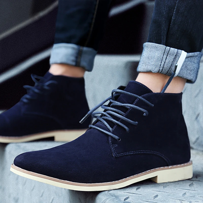 Classic suede chukka boots for men, comfortable casual shoes