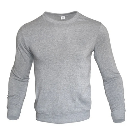 Men's sweater, round neck long sleeve casual jumper