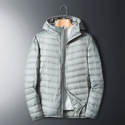 Men's quilted transition jacket - With hood, Lightweight, Casual