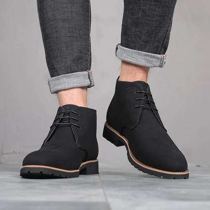 Classic suede chukka boots for men, non-slip ankle boots