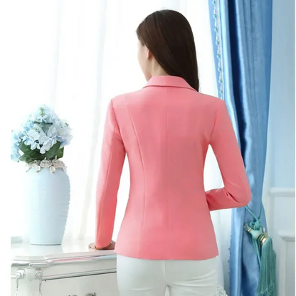 Stylish Women's Blazer With Ankle Button Closure - Perfect For Work