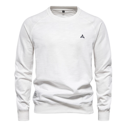 Men's sweater with raglan sleeves, round neck Casual jumper