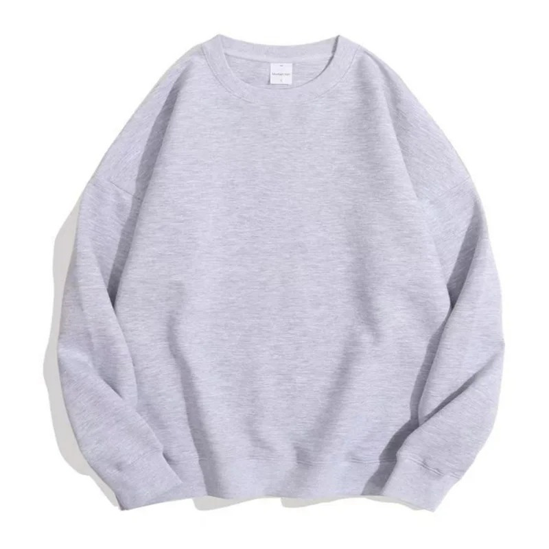 Basic Sweatshirt With Round Neck For Everyday Comfort - Women's Sweater