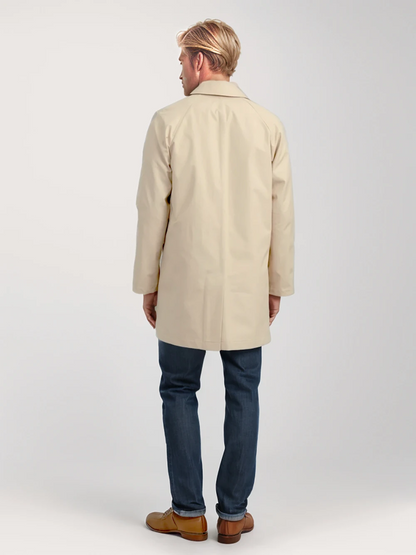 Classic men's coat - Elegant mackintosh with a minimalist design