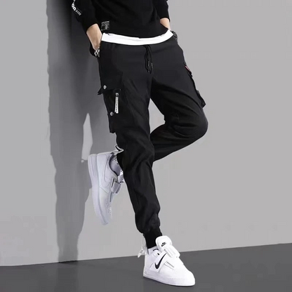 Cargo trousers - men's cargo trousers with pockets, slim fit, streetwear joggers