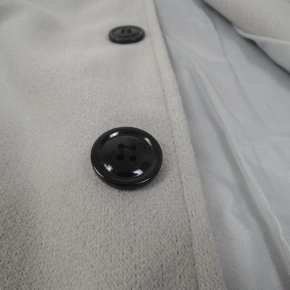 Modern men's coat - Slim-fit wool coat with single-breasted design