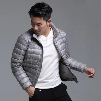 Lightweight quilted transitional jacket for men - Windproof, casual