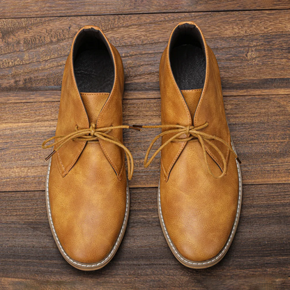 High quality leather chukka boots for men, timeless ankle boots