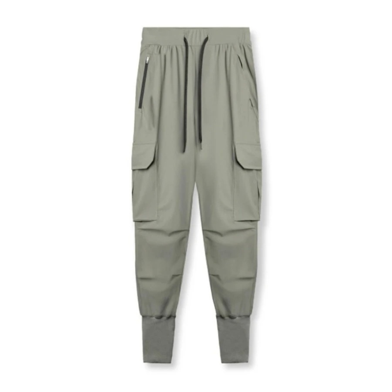 Durable Cargo trousers for men - Modern jogging trousers with large pockets, adjustable waist