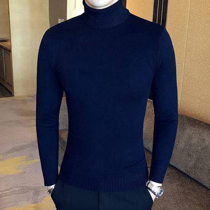 Turtleneck jumper men - Slim fit, Warm, Soft knit, Long sleeve