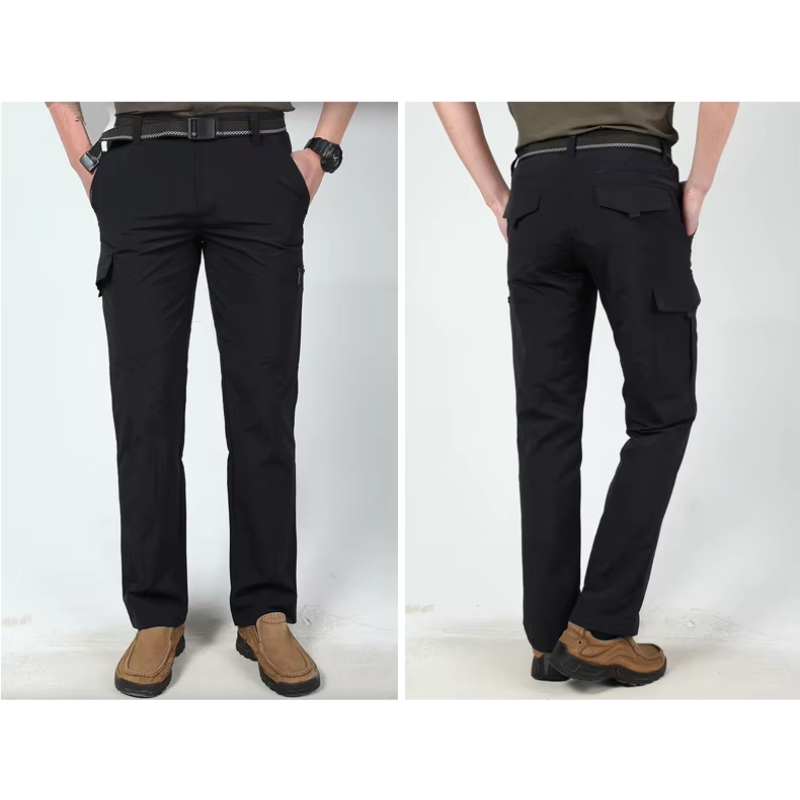 Cargo trousers for men - Outdoor work trousers with pockets, robust quality