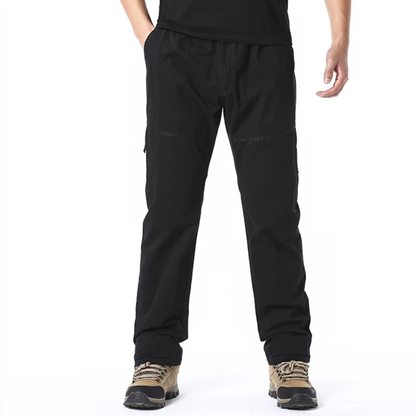 Cargo trousers men - Comfortable outdoor trousers with zip pockets, robust