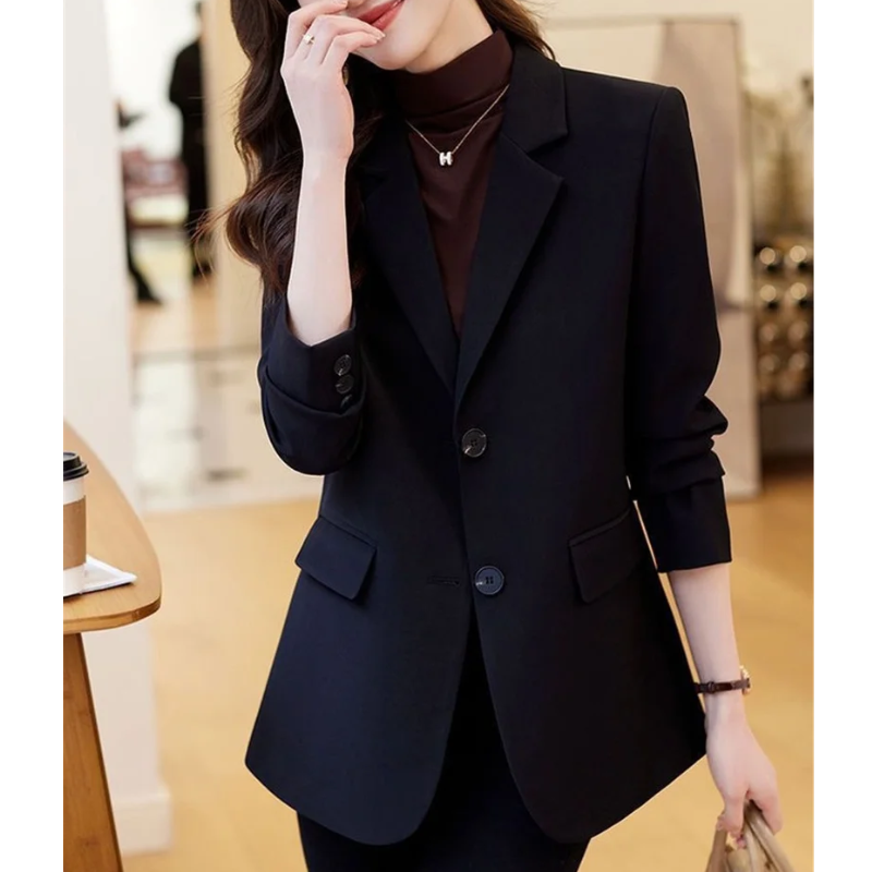 Elegant Ladies Blazer With Double Button Closure