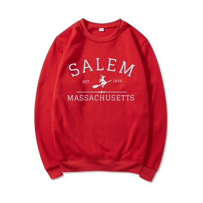 Casual Sweatshirt With Salem Massachusetts Design - Women's Sweater