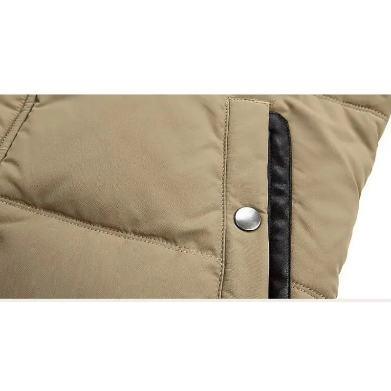 Men's Parka Winter Jacket With Detachable Hood And Warm Lining