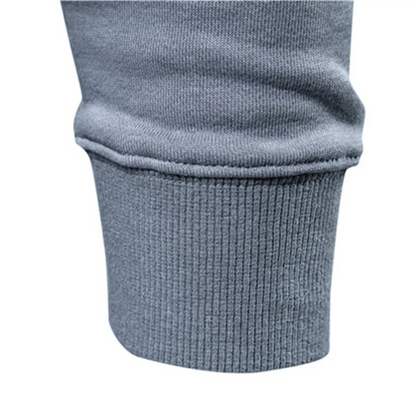 Men's  sweater with round neck, casual long sleeve cotton jumper