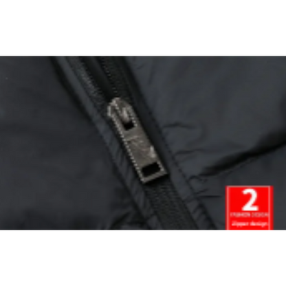 Men's puffer jacket with logo and zip