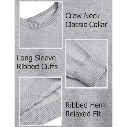 Timeless Round Neck Men's Sweater for a Classic and Elegant Look