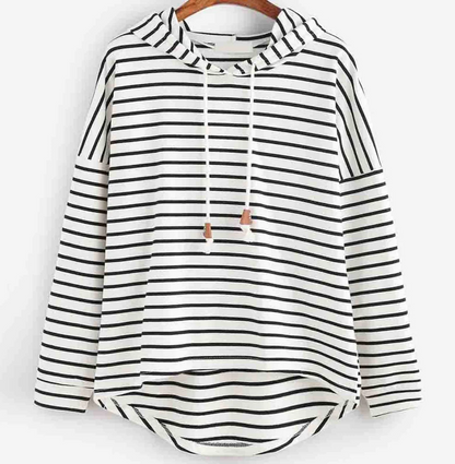 Cosy striped hoodie for casual style