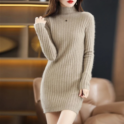 Long Sleeve Cashmere Dress