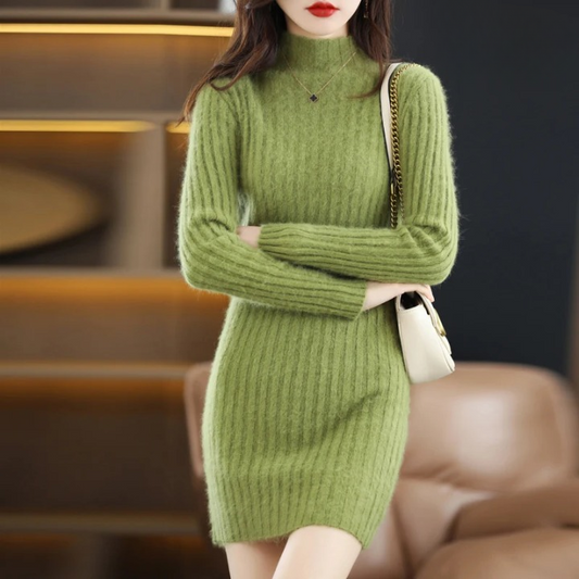 Long Sleeve Cashmere Dress