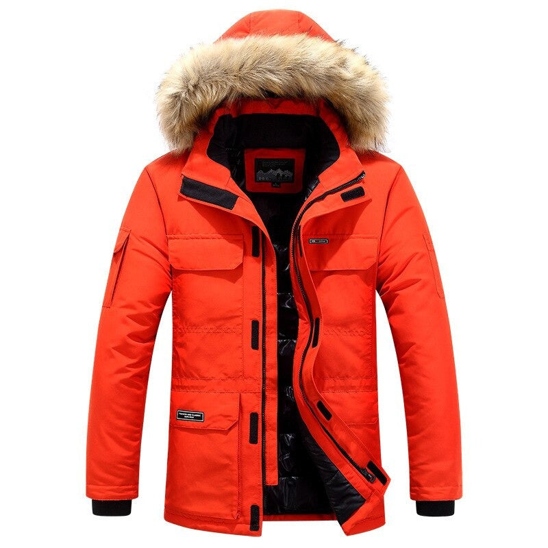 Men - Winter Jacket - Insulated and Waterproof - Warm Winter Outerwear