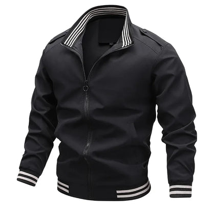 Lined narrow with lapel transitional jackets mens