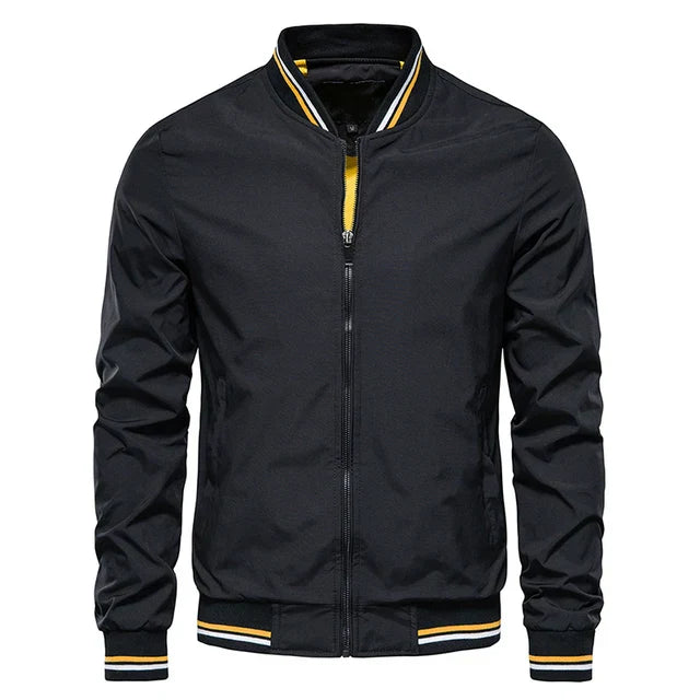 Sport style windproof striped transition jackets mens