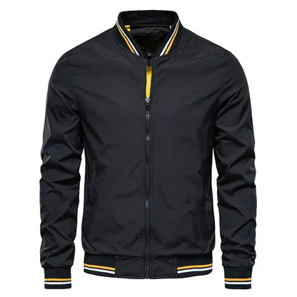 Sport style windproof striped transition jackets mens