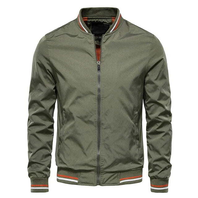 Sport style windproof striped transition jackets mens