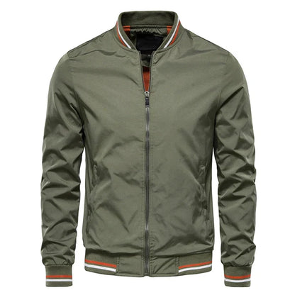 Sport style windproof striped transition jackets mens