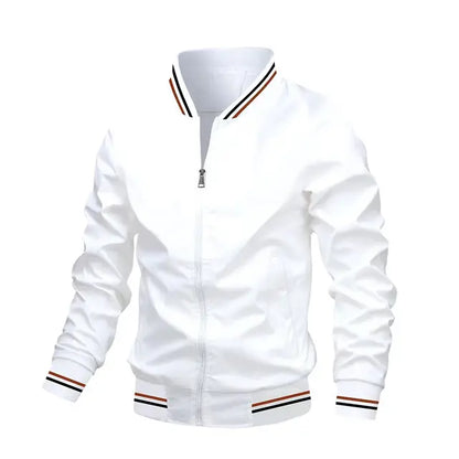 Sport style windproof striped transition jackets mens