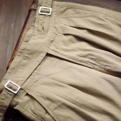 Gurkha Trousers With Pleated Front