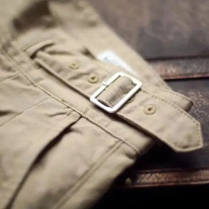 Gurkha Trousers With Pleated Front