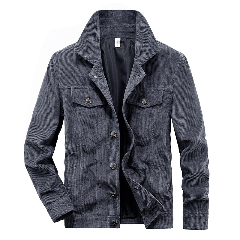 Men's thin corduroy jacket