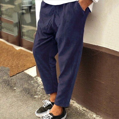 Stylish corduroy trousers