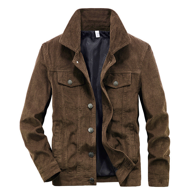 Men's thin corduroy jacket