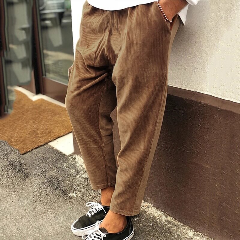 Stylish corduroy trousers