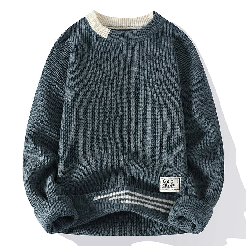 Colour knitted jumper