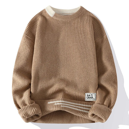 Colour knitted jumper