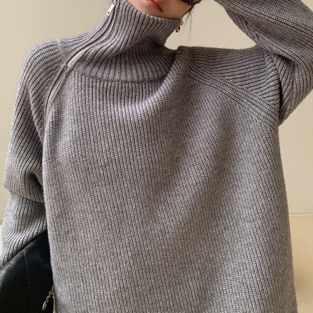 Sweater Cosy jumper with high collar