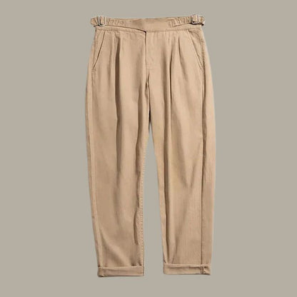 Gurkha Trousers With Pleated Front